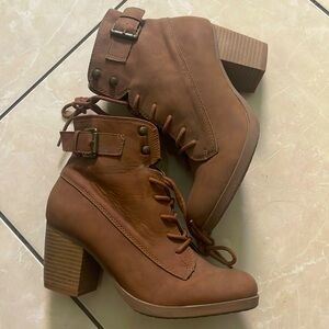 Brown booties